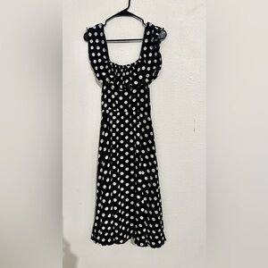 Velvet torch Los Angeles Black White Polka’s Dot Dress Size XS